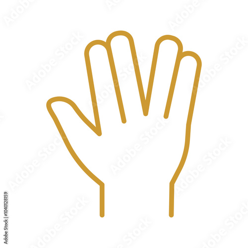 Vulcan Salute Vector Icon