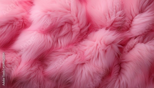 pink fur background seamless texture of fluffy wool for product presentation close up photo of pink shekin fabric photorealistic photography with copy space high resolution