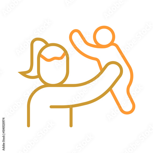 Mother and Son Vector Icon