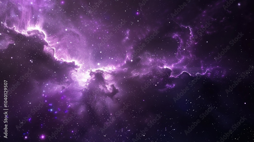 Fototapeta premium Cosmic Purple Nebula