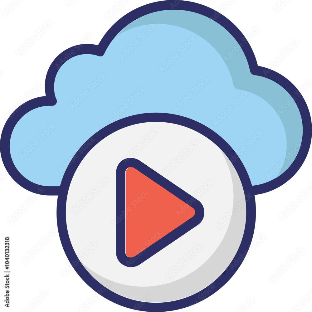 Cloud vector icon with an isolated backround Cloud vector icon with an isolated backround