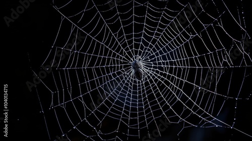 Spider web. Halloween decoration element.