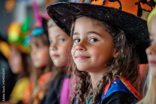 Ai generated photo of child in costume for Halloween