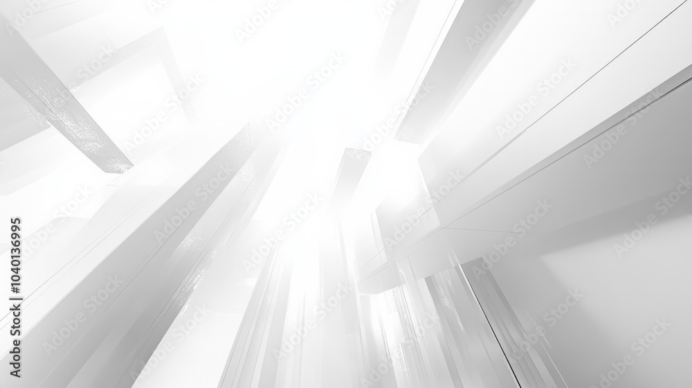 White geometric abstract background overlap layer on bright space with lines effect decoration White geometric abstract background overlap layer on bright space with lines effect decoration