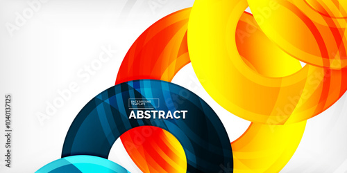 Circles, round elements, ring shapes premium background. Vector Illustration For Wallpaper, Banner, Background, Card, Book Illustration, landing page