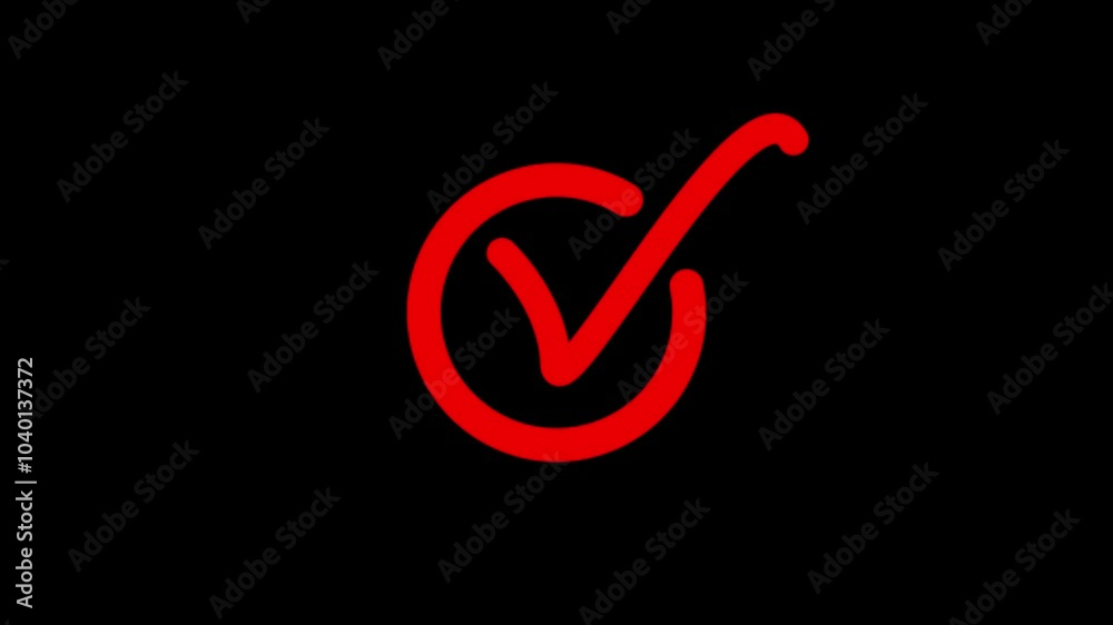 Cheek mark icon animation .icon concept 4k video. Cheek mark icon animation .icon concept 4k video.
