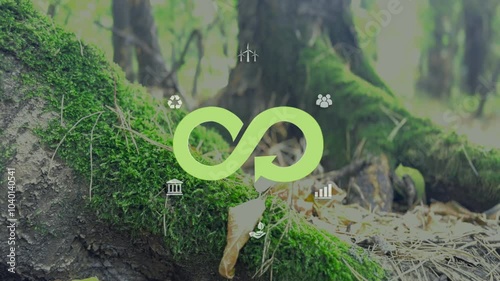 Circular economy concept, recycle, environment, reuse, manufacturing, waste, consumer, resources. LCA Life cycle assessment