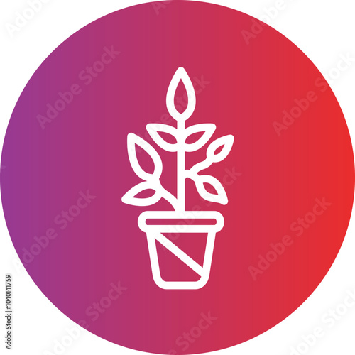 Plant vector icon style