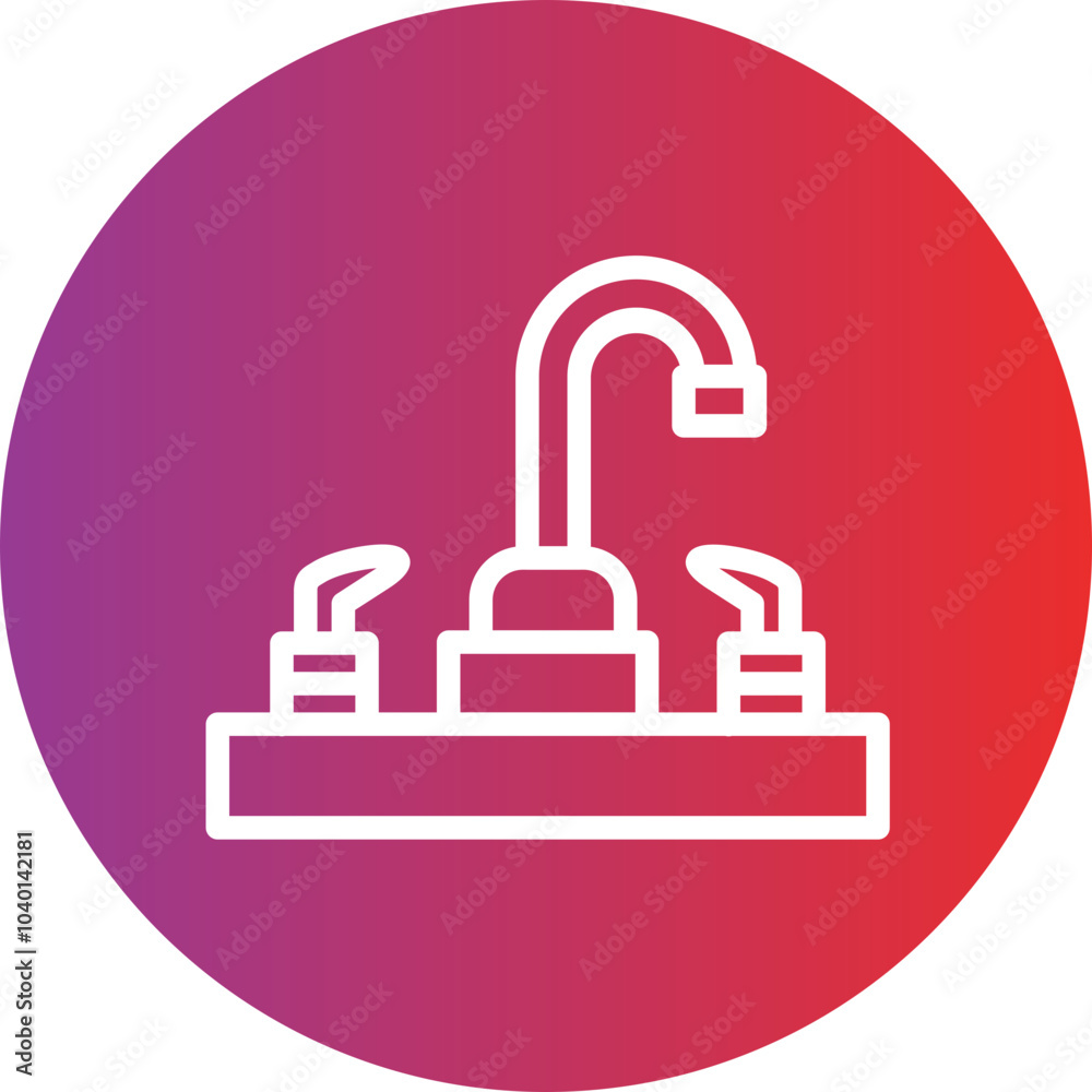 Faucet vector icon style Faucet vector icon style