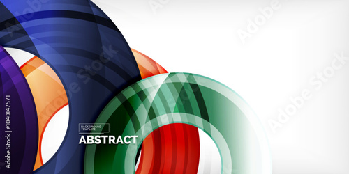 Circles, round elements, ring shapes premium background. Vector Illustration For Wallpaper, Banner, Background, Card, Book Illustration, landing page