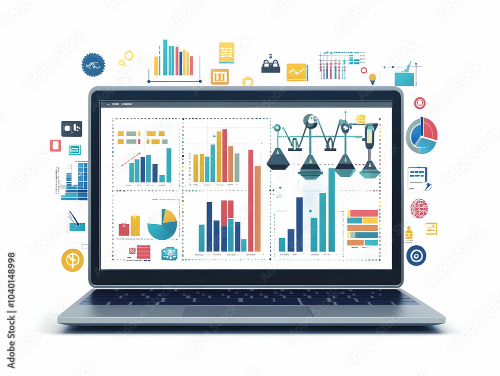 Holographic Business Planning Tools Compliance Symbols Close Up Laptop Vector Illustration Strategic Planning Responsibility Charts Modern Design Holographic Business Planning Tools Compliance Symbols Close Up Laptop Vector Illustration Strategic Planning Responsibility Charts Modern Design