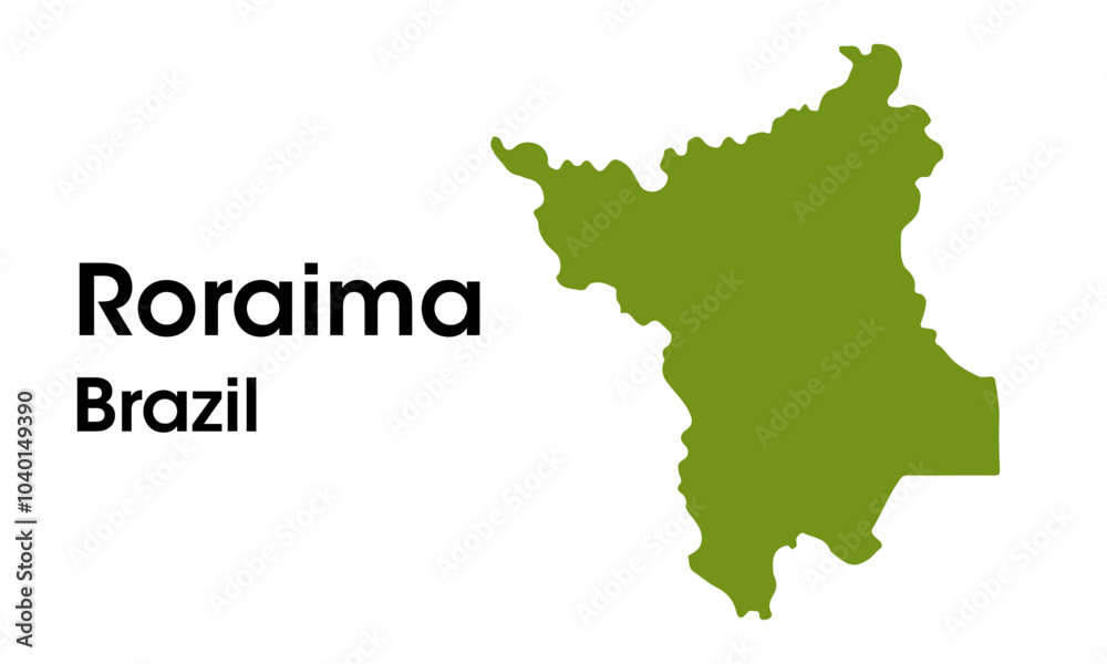 Obraz premium roraima brazil map