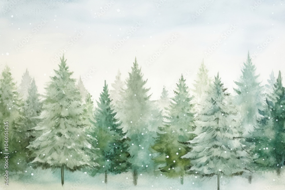 Christmas trees border background snow backgrounds outdoors. Christmas trees border background snow backgrounds outdoors.