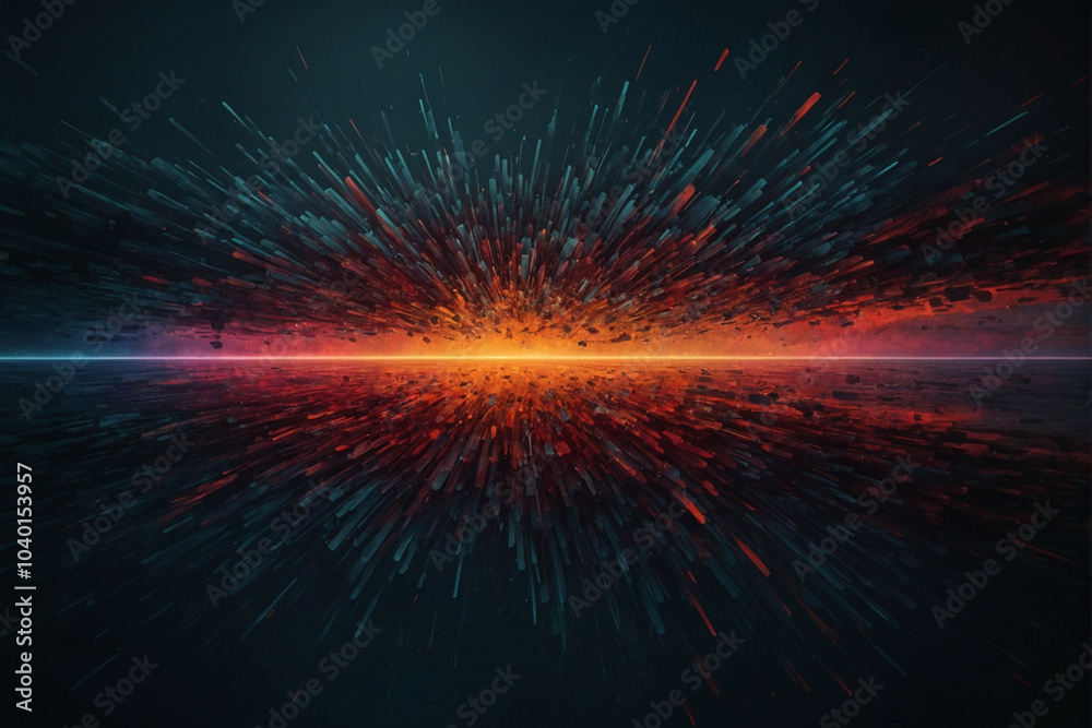 A glowing, abstract background with a vibrant, red, orange, and blue light A glowing, abstract background with a vibrant, red, orange, and blue light