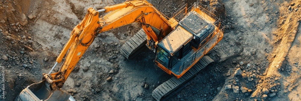 Machinery for urban development actively operating at a busy construction site Machinery for urban development actively operating at a busy construction site