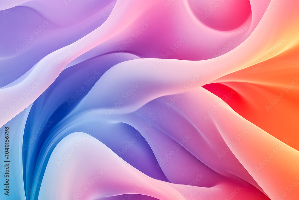 Obraz premium Abstract Background with Soft Flowing Curves, Perfect for Modern Design Presentations