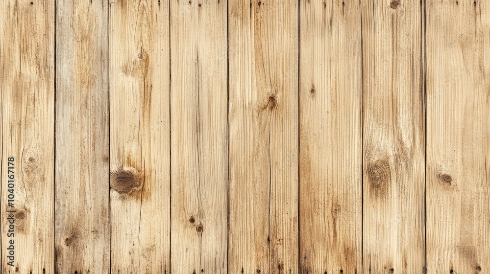 Naklejka premium A smooth light wood surface with natural imperfections, offering a rustic, warm feel, perfect for backgrounds in design work.