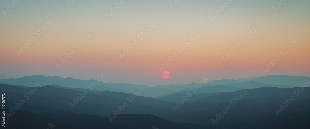 Obraz premium Pastel gradient background, panorama, copy space for text