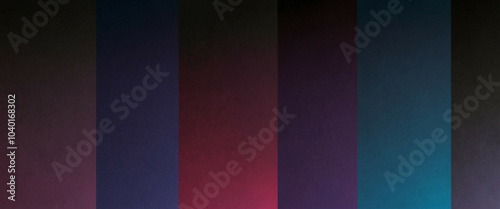 Vibrant Red Magenta Black Blue Violet and Purple Abstract Background. Panorama