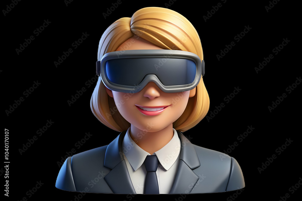 Close Up Businesswoman VR Headset Office Macro Shot Innovation Technology Workplace Environment Ample Copy Space Modern Setting Photo Stock Concept Close Up Businesswoman VR Headset Office Macro Shot Innovation Technology Workplace Environment Ample Copy Space Modern Setting Photo Stock Concept