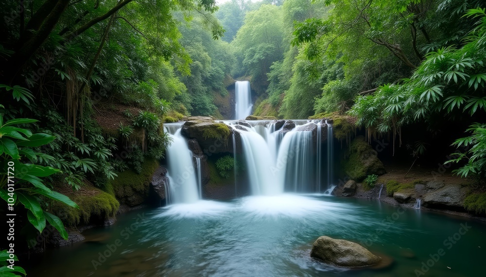  Enchanting Waterfall in a Tropical Paradise