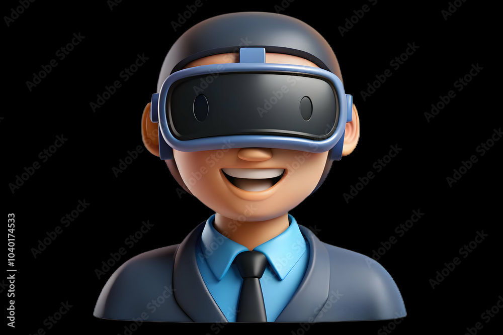 Close Up Employee Smiling VR Headset Office Macro Shot Engagement Virtual Reality Enjoyment Workplace Ample Copy Space Photo Stock Concept Modern Work Environment Technology Innovation Close Up Employee Smiling VR Headset Office Macro Shot Engagement Virtual Reality Enjoyment Workplace Ample Copy Space Photo Stock Concept Modern Work Environment Technology Innovation
