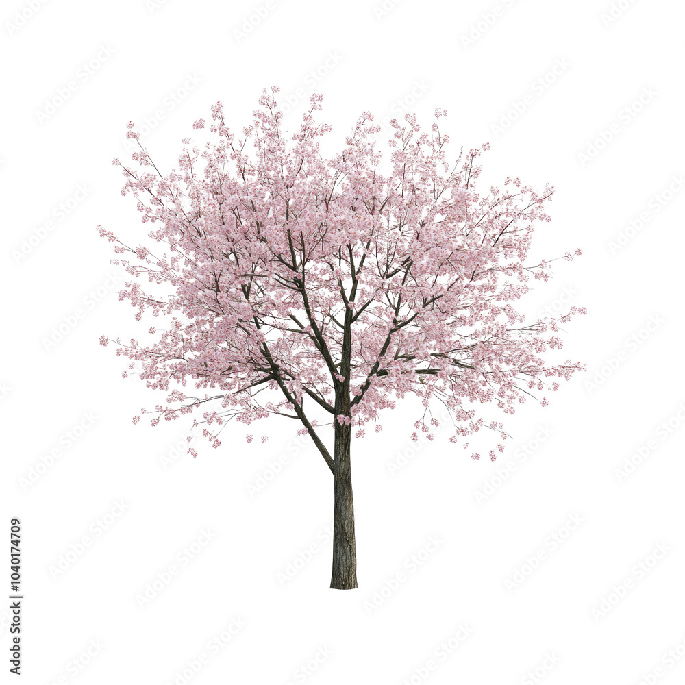 Naklejka premium Blooming Cherry Tree in Spring
