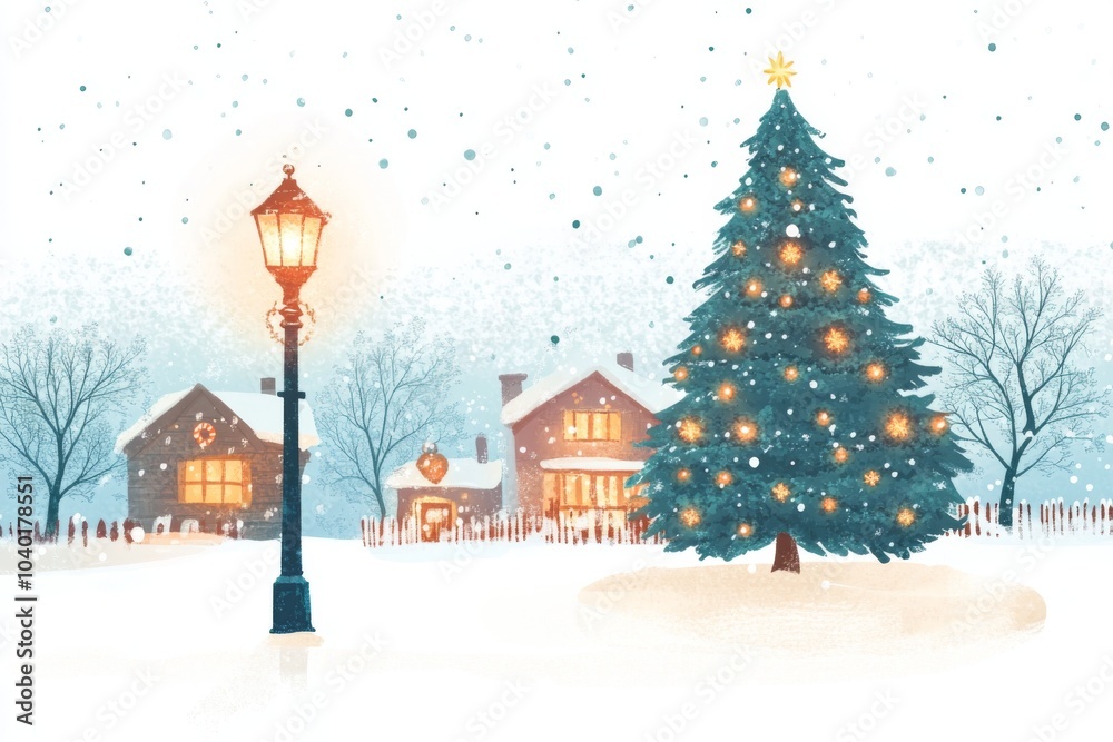 Obraz premium Winter Wonderland in Canadian Mountains