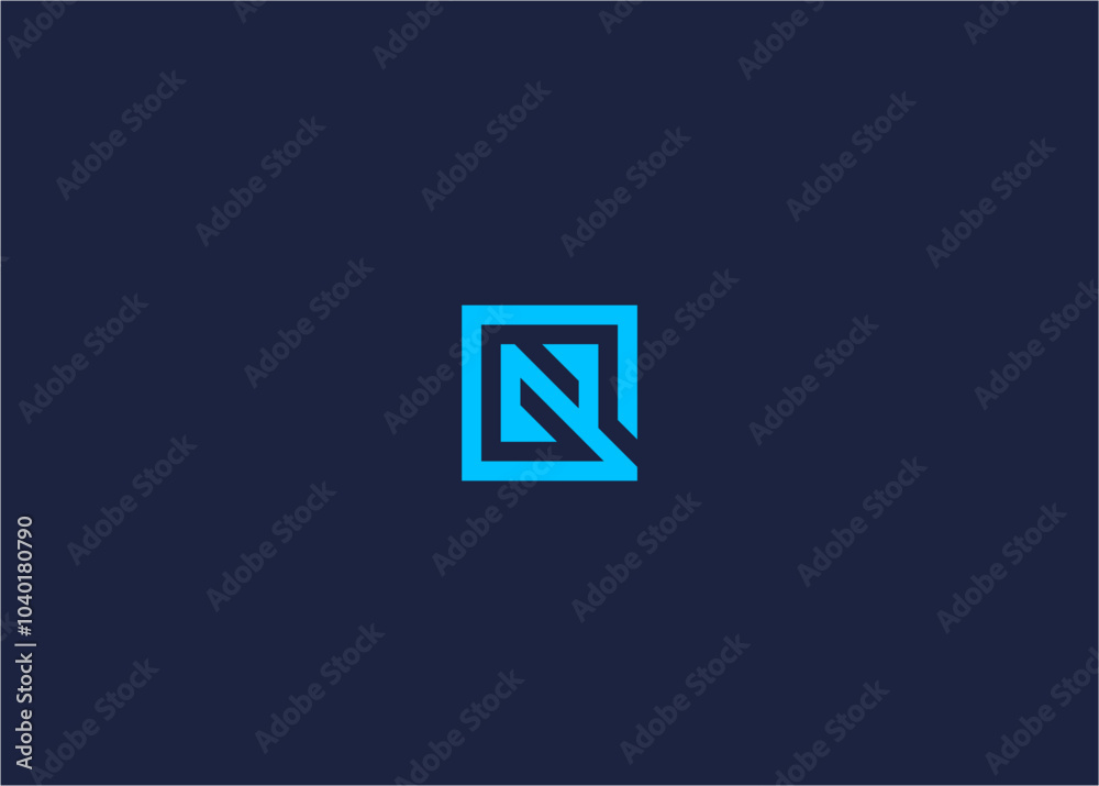 letter gn square logo icon design vector design template inspiration