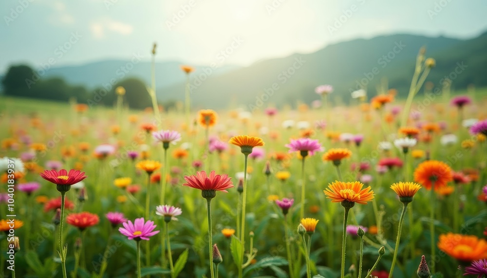 Blooming with joy in a field of color Blooming with joy in a field of color