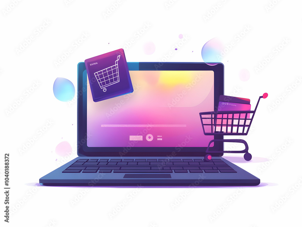 Flat Laptop White Background Holographic Compliance Icons Financial Planning Symbols Close Up Smart Business Vector Illustration Creative Copy Space Flat Laptop White Background Holographic Compliance Icons Financial Planning Symbols Close Up Smart Business Vector Illustration Creative Copy Space