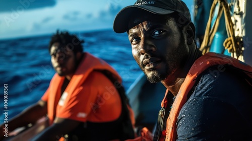 Marine researchers in Africa and Latin America exploring the depths of the ocean abyssal plains, uncovering unknown species and geological secrets photo