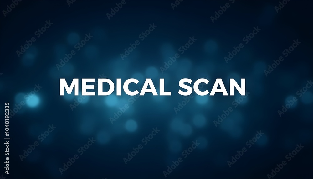 Abstract image with 'medical scan' text and glowing particles, symbolizing technology in healthcare. Abstract image with 'medical scan' text and glowing particles, symbolizing technology in healthcare.