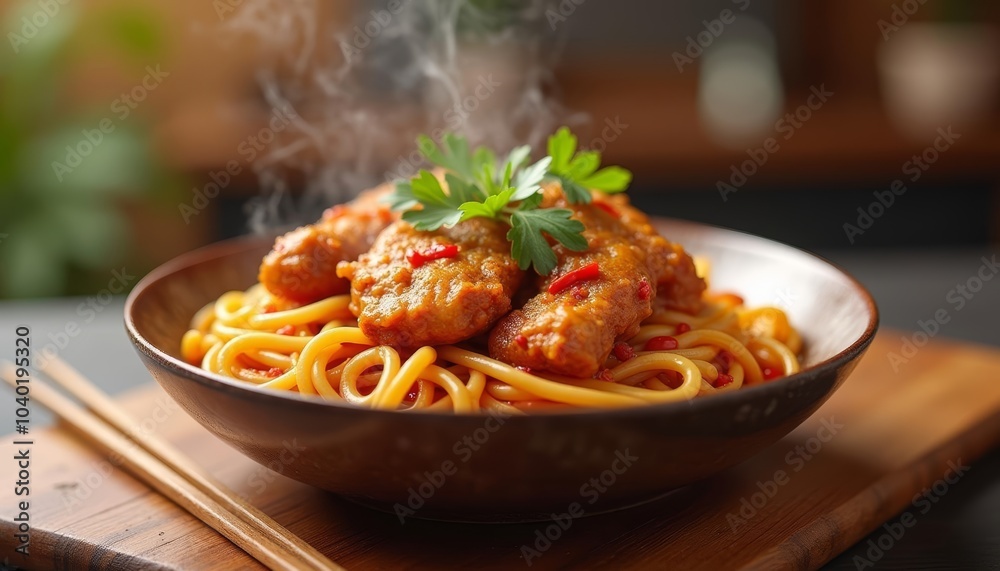 Delicious pasta dish ready to be savored Delicious pasta dish ready to be savored