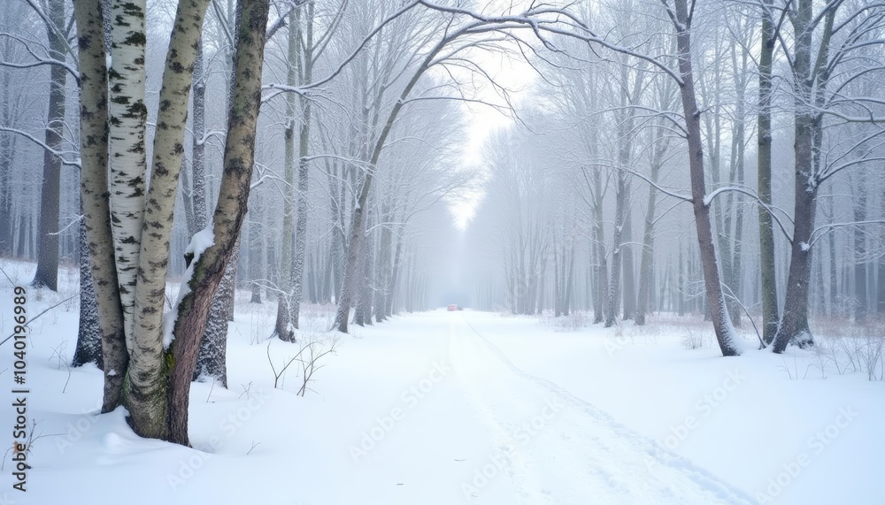 Whispering paths in a winter wonderland Whispering paths in a winter wonderland