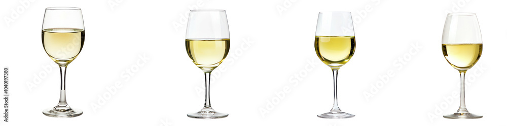 Glass of Sauvignon Blanc with a pale green tint and crisp acidity. isolated on transparency background Glass of Sauvignon Blanc with a pale green tint and crisp acidity. isolated on transparency background