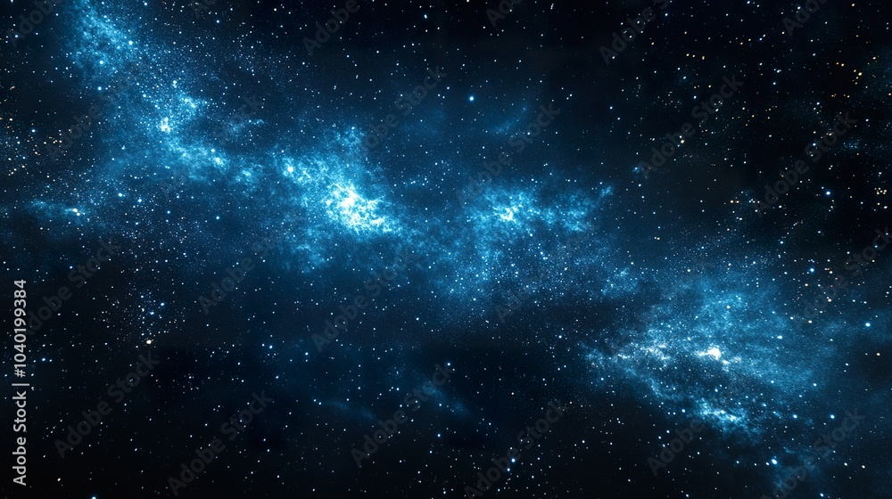 Naklejka premium Stunning Milky Way Galaxy Panorama Adorns the Night Sky