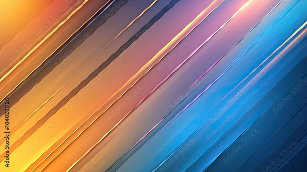 Fototapeta premium Futuristic Vector Background with Overlapping Lines