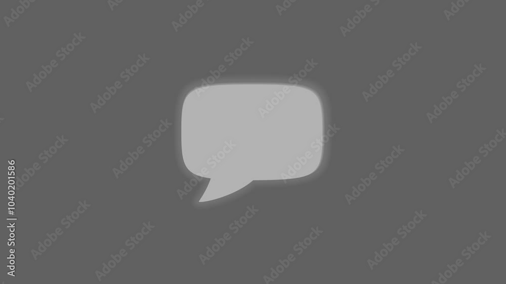 2D Motion Design: Animated Message on a Gray Background 2D Motion Design: Animated Message on a Gray Background