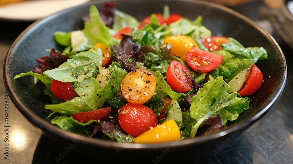Fresh Salad with Cherry Tomatoes