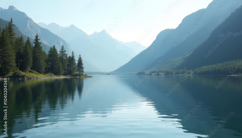  Tranquil mountain lake perfect for serene escapes