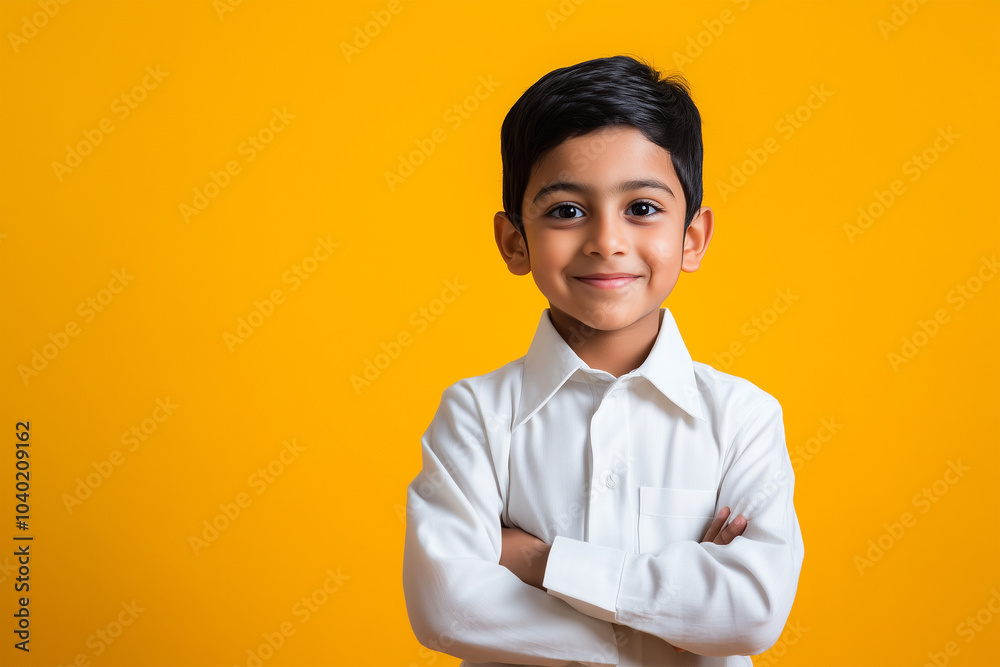 Indian school kid portrait isolated Indian school kid portrait isolated