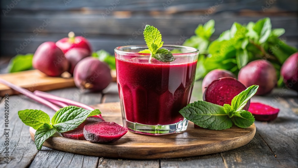 Refreshing Homemade Beetroot Smoothie with Mint and Beets for Healthy Living Refreshing Homemade Beetroot Smoothie with Mint and Beets for Healthy Living