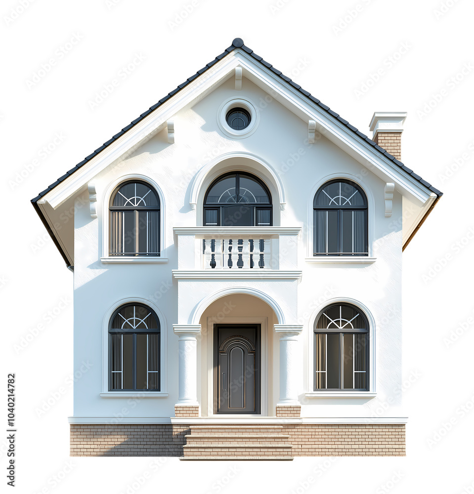 House isolated on transparent background. PNG file, cut out House isolated on transparent background. PNG file, cut out