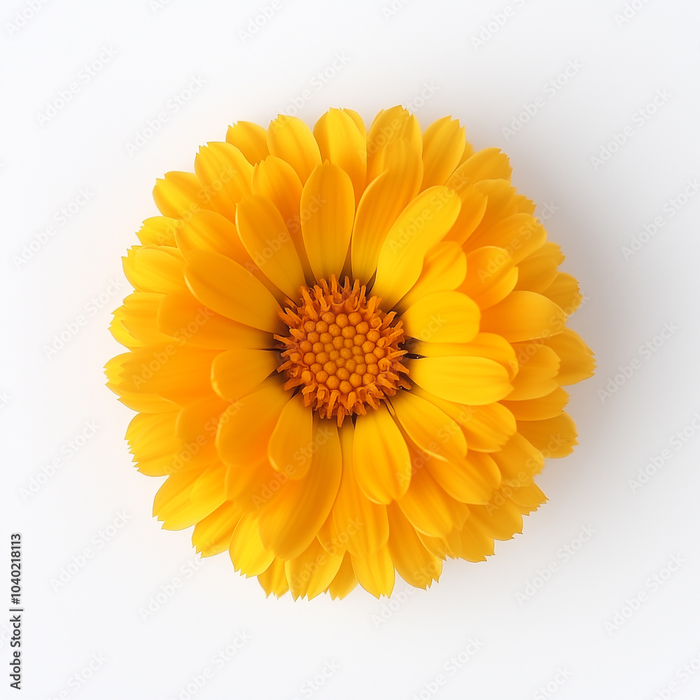 Yellow Gerbera daisy flower isolated on white background Yellow Gerbera daisy flower isolated on white background