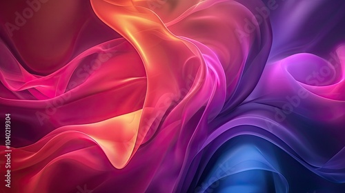 Abstract fluid shapes blending in vibrant hues, ideal for backgrounds