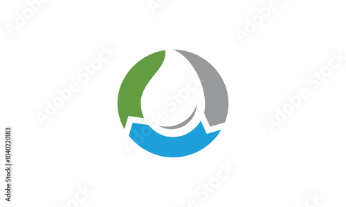 a graphic image on the theme of water recycling, on a white background. vector graphic base.