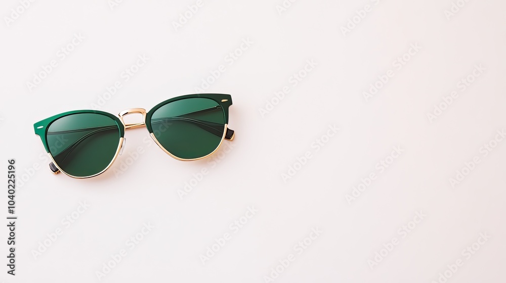 Stylish Designer Sunglasses on Light Background Stylish Designer Sunglasses on Light Background