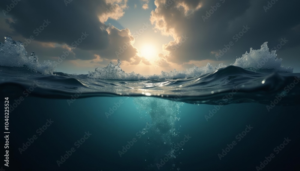 Epic Ocean Sunset A Journey Below the Surface Epic Ocean Sunset A Journey Below the Surface