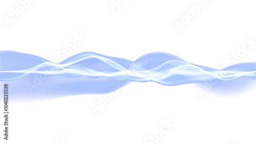 Waves of blue particles looks like smoke